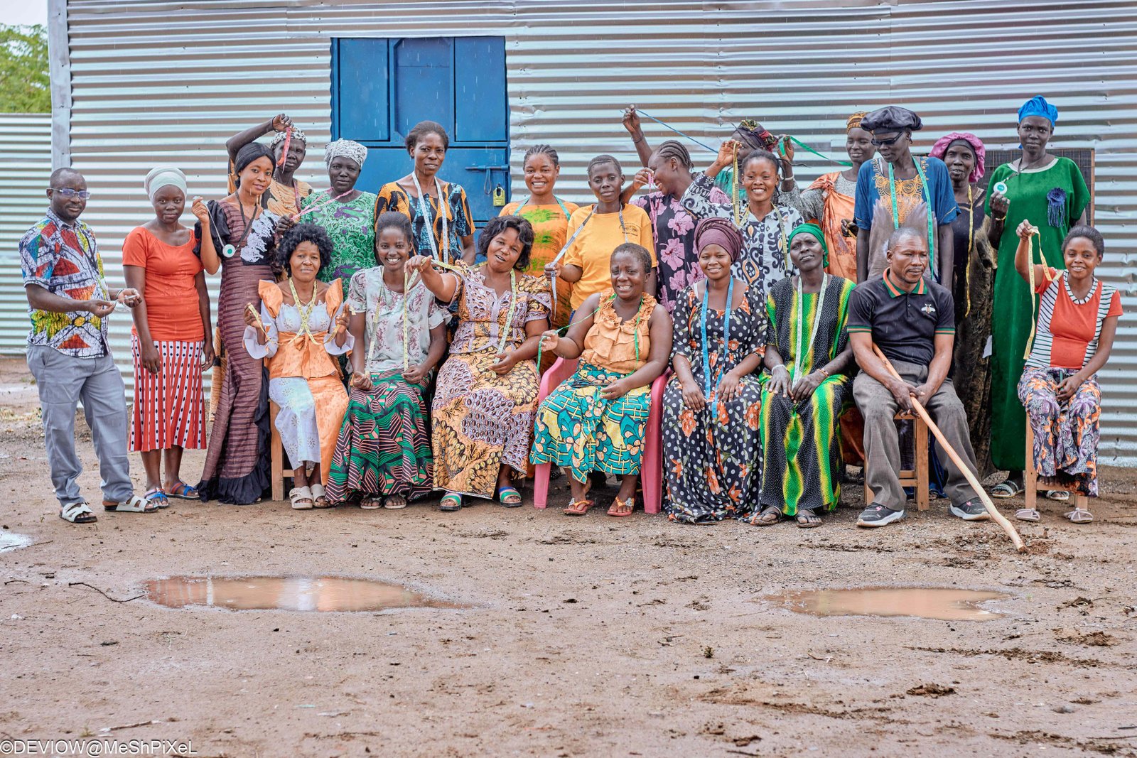 Community awareness campaign with diverse participants